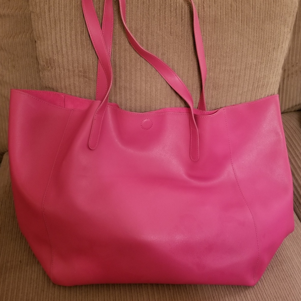 Large pink tote